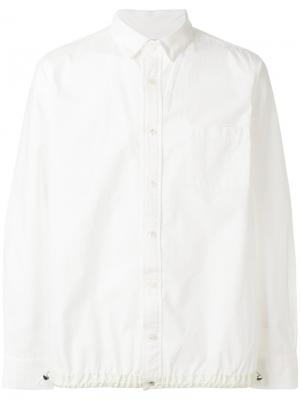 Рубашка с нагрудным карманом Sacai. Цвет: белый