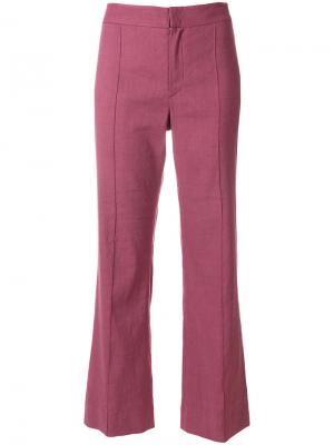 Слегка расклешенные брюки Isabel Marant Étoile. Цвет: розовый и фиолетовый
