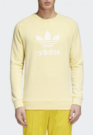 Свитшот adidas Originals. Цвет: желтый