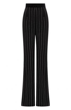 Расклешенные брюки с декоративной отделкой Philipp Plein. Цвет: черный