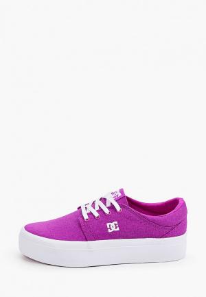 Кеды DC Shoes. Цвет: фиолетовый