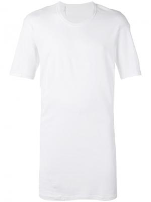 Длинная футболка 11 By Boris Bidjan Saberi. Цвет: белый