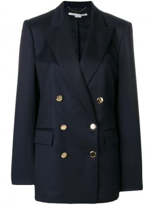 Двубортный пиджак Stella McCartney. Цвет: синий