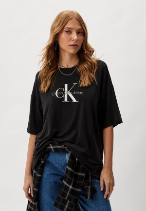 Футболка Calvin Klein Jeans. Цвет: черный