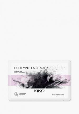 Тканевая маска для лица Kiko Milano. Цвет: прозрачный
