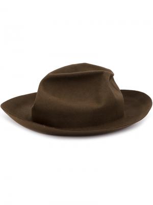 Шляпа с подвернутыми полями Horisaki Design & Handel. Цвет: коричневый