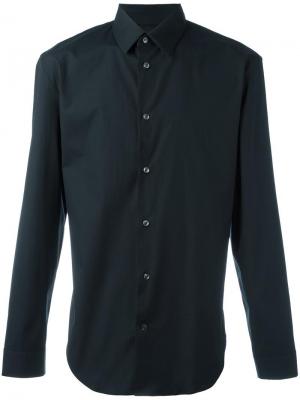 Классическая рубашка с длинными рукавами Maison Margiela. Цвет: чёрный
