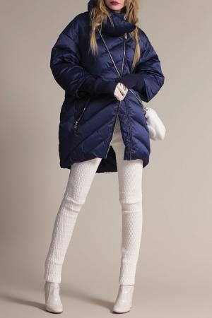 Пуховое пальто NAUMI. Цвет: синий