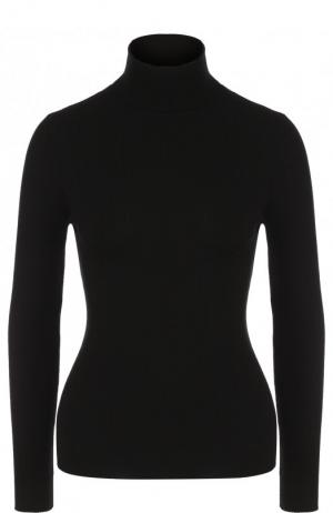 Приталенный шерстяной пуловер Wolford. Цвет: черный