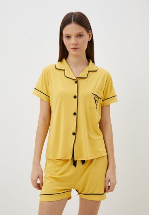 Пижама Fielsi. Цвет: желтый