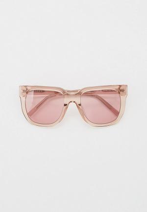 Очки солнцезащитные DKNY. Цвет: розовый