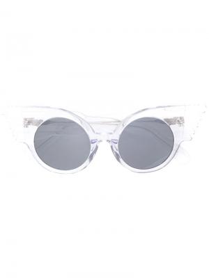 Солнцезащитные очки Jeremy Scott Linda Farrow Gallery. Цвет: белый