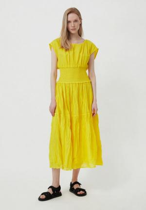 Платье Finn Flare. Цвет: желтый