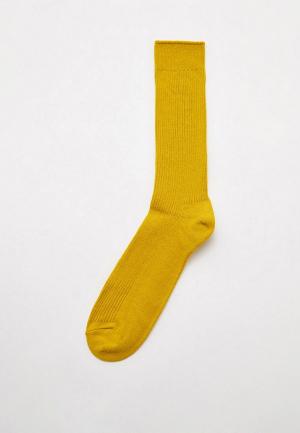Носки UNIQLO. Цвет: желтый
