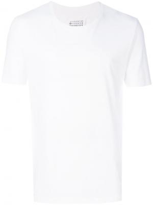 Базовая футболка Maison Margiela. Цвет: белый