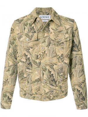 Куртка с жаккардовым узором Loewe. Цвет: зелёный
