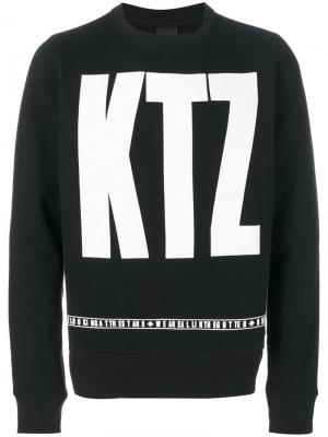 Толстовка с логотипом KTZ. Цвет: чёрный