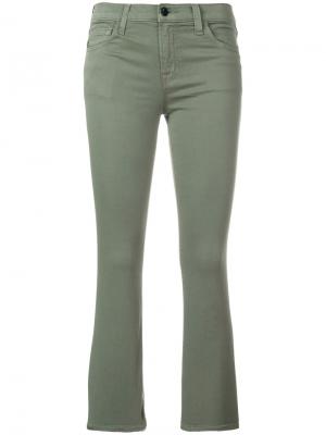 Укороченные джинсы J Brand. Цвет: зелёный