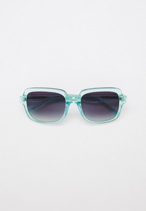 Очки солнцезащитные DKNY. Цвет: бирюзовый