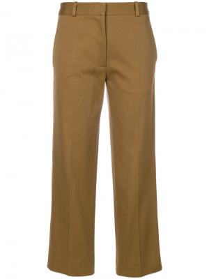 Укороченные брюки Victoria Beckham. Цвет: зелёный