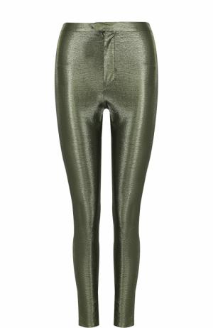 Однотонные брюки-скинни Isabel Marant. Цвет: зеленый