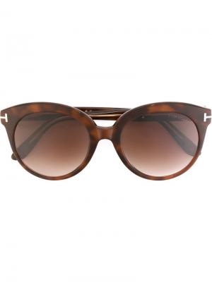 Солнцезащитные очки Monica Tom Ford Eyewear. Цвет: коричневый