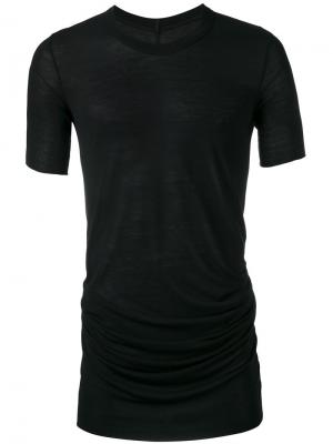 Длинная футболка Rick Owens. Цвет: чёрный