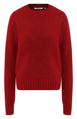 Шерстяной пуловер с круглым вырезом Helmut Lang. Цвет: красный