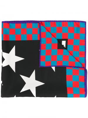 Шейный платок с рисунком из звезд MSGM. Цвет: многоцветный