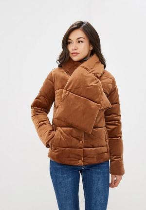 Куртка утепленная B.Style. Цвет: коричневый