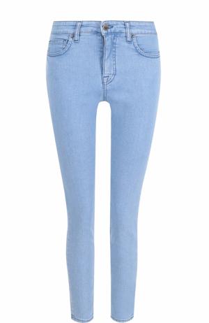 Укороченные джинсы-скинни Victoria, Victoria Beckham. Цвет: голубой