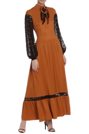 Платье Adzhedo. Цвет: коричневый