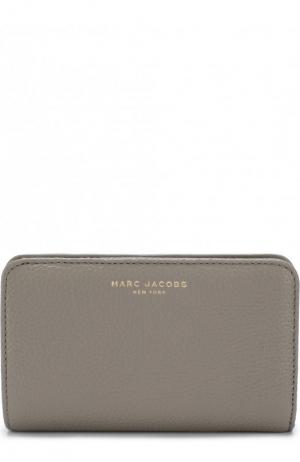 Кожаный кошелек с логотипом бренда Marc Jacobs. Цвет: серый