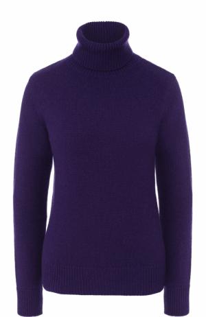 Однотонный кашемировый свитер Ralph Lauren. Цвет: фиолетовый