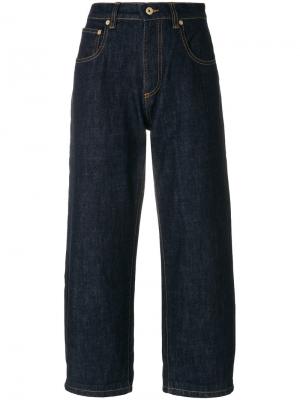 Укороченные джинсы прямого кроя Carven. Цвет: синий