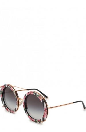 Солнцезащитные очки Dolce & Gabbana. Цвет: разноцветный