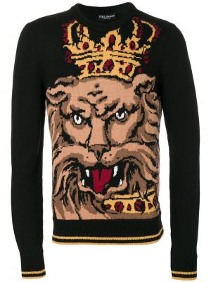Свитер Royal Lion Dolce & Gabbana. Цвет: чёрный