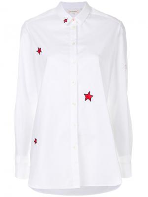 Рубашка со звездами Chinti & Parker. Цвет: белый