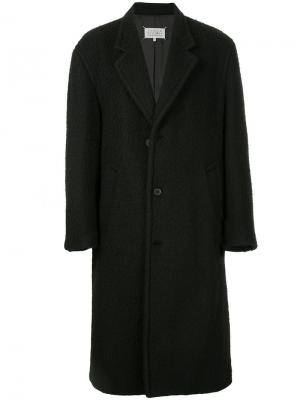 Классическое пальто на пуговицах Maison Margiela. Цвет: чёрный