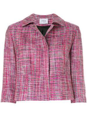 Укороченный пиджак Akris Punto. Цвет: розовый и фиолетовый