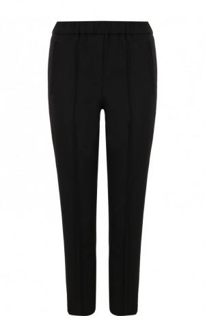 Укороченные шерстяные брюки со стрелками Michael Kors Collection. Цвет: черный