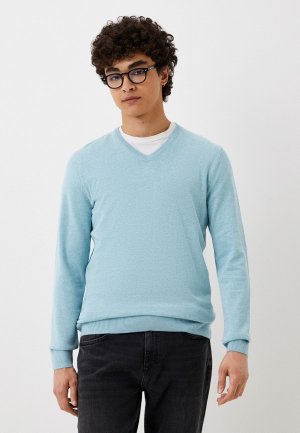 Пуловер Tom Tailor. Цвет: голубой