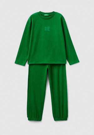 Пижама United Colors of Benetton. Цвет: зеленый