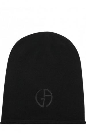 Кашемировая шапка бини Giorgio Armani. Цвет: черный