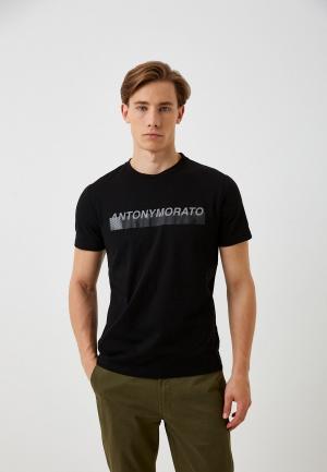 Футболка Antony Morato. Цвет: черный