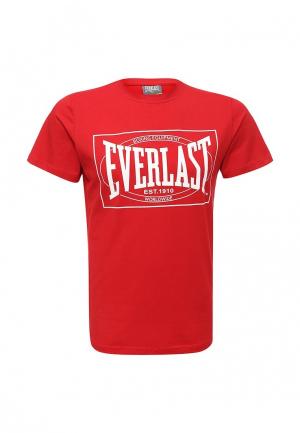 Футболка Everlast. Цвет: красный