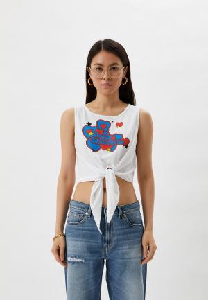 Топ Love Moschino. Цвет: белый