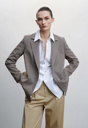 Пиджак Mango. Цвет: коричневый