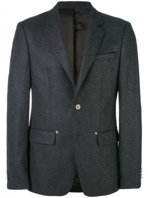 Однобортный пиджак Givenchy. Цвет: серый