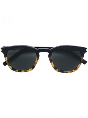 Солнцезащитные очки SL28 Saint Laurent Eyewear. Цвет: коричневый